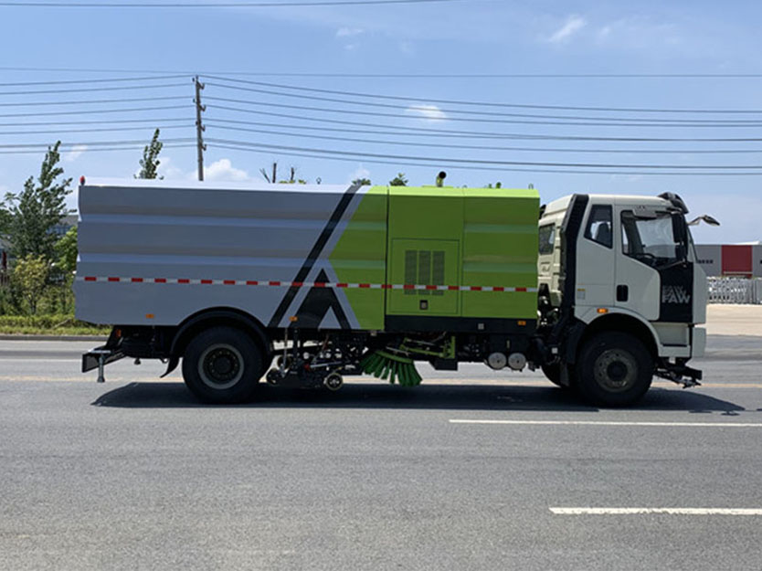 一汽解放J6道路多功能16吨洗扫车